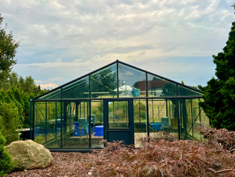 Glashaus Frontansicht